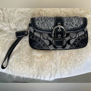 Coach Snap Wool Wristlet